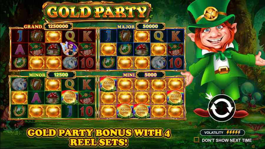 Gold Party análisis estadístico — distribución de pagos